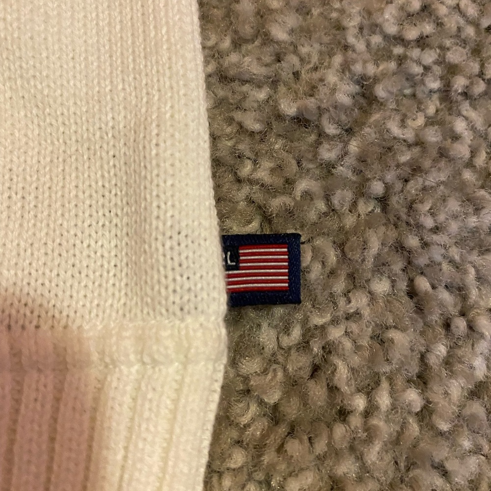 Polo Jeans Company white and navy sweater in size XL. NWOT - Picture 3 of 12